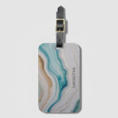 Agaat zeegezicht bagagelabel (Voorkant (verticaal))