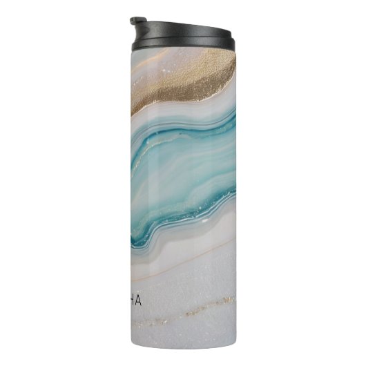 Agaat zeegezicht thermosbeker (Geroteerd rechts)