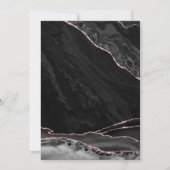 Agaat Zwart Roos Goud 30e Verjaardag Kaart (Achterkant)