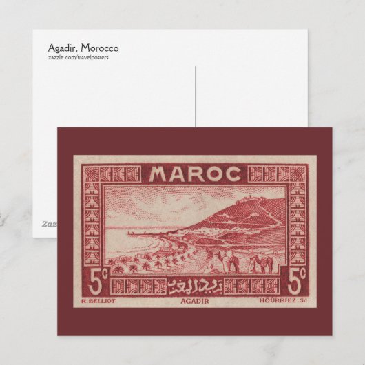Agadir, Marokko - Briefkaart (Voorkant / Achterkant)