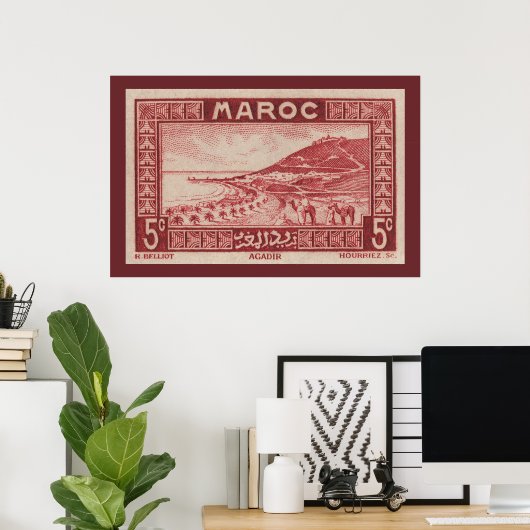 Agadir, Marokko - Poster (Thuiskantoor)