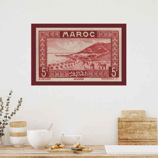 Agadir, Marokko - Poster (Keuken)