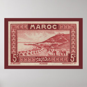 Agadir, Marokko - Poster