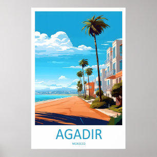 Agadir Reisprint Muur Kunst Agadir Muur Hanging Poster