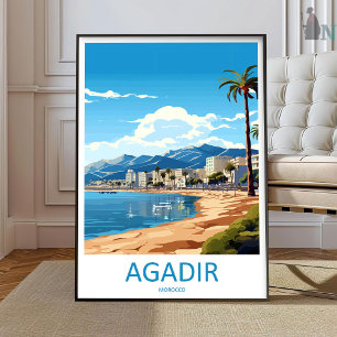Agadir Reisprint Muurkunst Agadir Wandschildering Poster