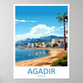 Agadir Reisprint Muurkunst Agadir Wandschildering Poster (Voorkant)