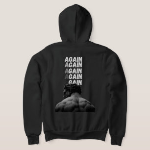 AGAIN Gym Motivatie Achterprint Fitness Hoodie