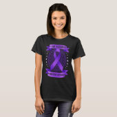 Against Domestic Violence Mandala purple ribbon T-shirt (Voorkant volledig)