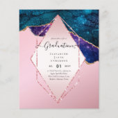 Agaite Glitter GRADUATION Party nodigt Glam CHIC u (Voorkant)