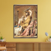 Agamemnon, kostuum voor 'Iphigenia in Aulis' van J Canvas Afdruk (Insitu (Woonkamer))