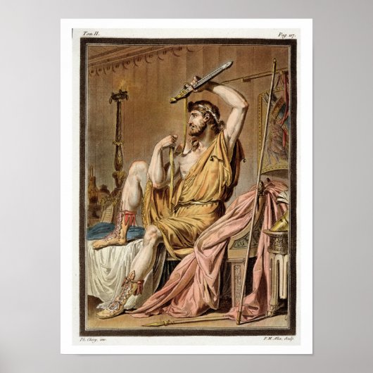 Agamemnon, kostuum voor 'Iphigenia in Aulis' van J Poster (Voorkant)