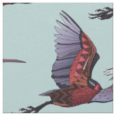 Agami heron celadon blauw stof (Close Up)
