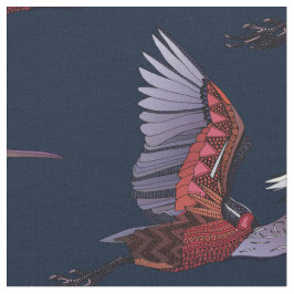 Agami heron indigo fabric stof