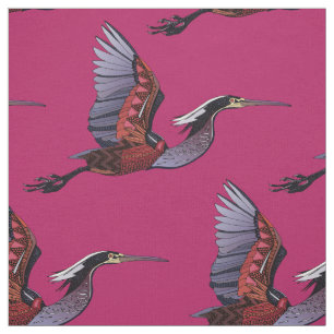 Agami heron kersenstof stof