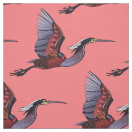 Agami-heron watermeloen stof