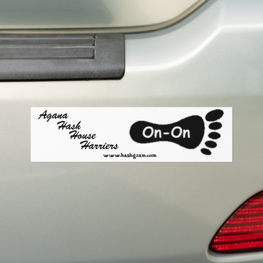 Agana Hash House Harriers bummper sticker (Op auto)