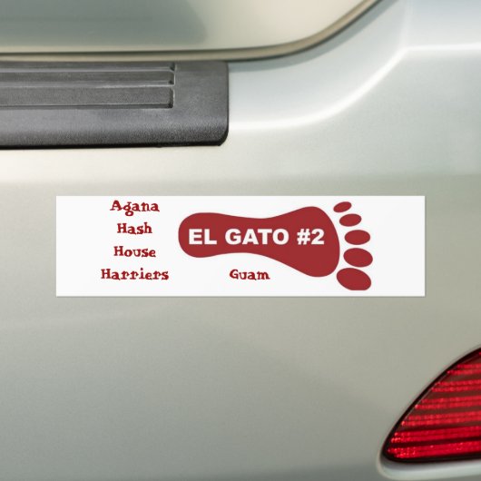 Agana Hash House Harriers, Guam Bumpersticker (Op auto)