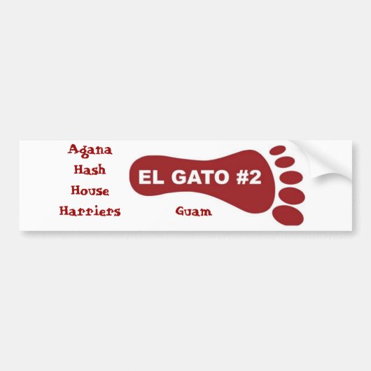 Agana Hash House Harriers, Guam Bumpersticker (Voorkant)