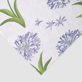 agapanthus African lily flowers seamless pattern Tissuepapier (Detail)