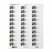 agapanthus africanus, retour adres label (Full Sheet)