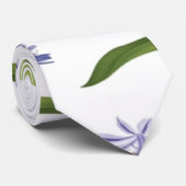 agapanthus Afrikaanse luibloem naadloos patroon Stropdas (Opgerold)