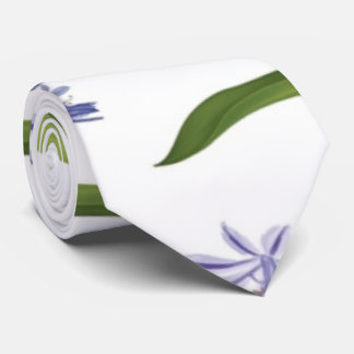 agapanthus Afrikaanse luibloem naadloos patroon Stropdas