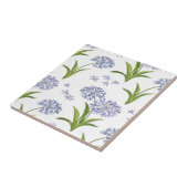 agapanthus Afrikaanse luibloem naadloos patroon Tegeltje (Zijkant)