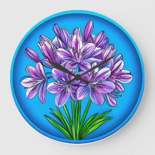 Agapanthus bloem Elegante Blauwe Bloem Botanisch Grote Klok