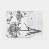 Agapanthus bloem Ephemera Collage Art Inpakpapier Vel (Voorkant 3)