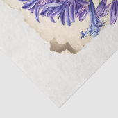 Agapanthus bloem Ephemera Collage Art Tissuepapier (Detail)