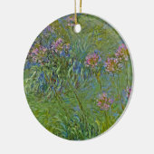 Agapanthus Bloemen (door Claude Monet) Keramisch Ornament (Links)