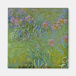 Agapanthus Bloemen (door Claude Monet) Magneet