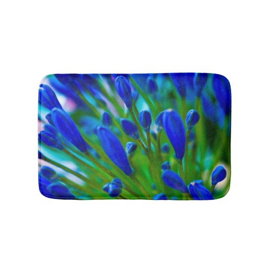 Agapanthus blue flower Bath mat (Voorkant)