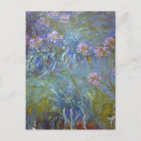 Agapanthus door Claude Monet Briefkaart