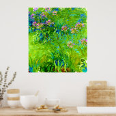 Agapanthus door Claude Monet Poster (Keuken)