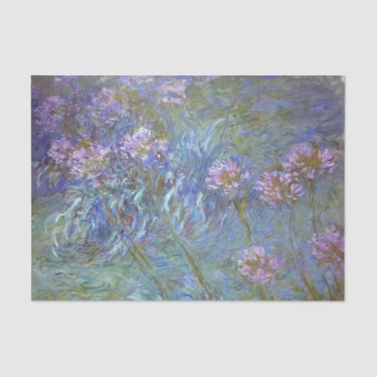 Agapanthus door Claude Monet Tissuepapier (Voorkant)