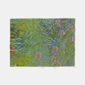Agapanthus Flowers (van Claude Monet) Fleece Deken (Voorkant (Horizontaal))
