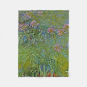 Agapanthus Flowers (van Claude Monet) Fleece Deken (Voorkant)