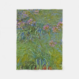 Agapanthus Flowers (van Claude Monet) Fleece Deken