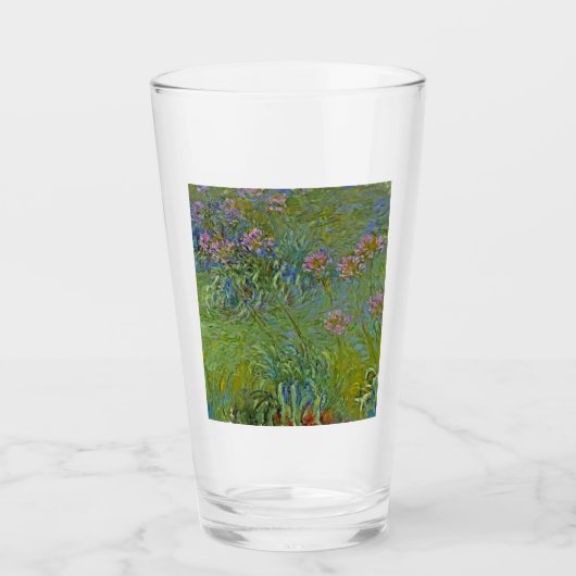 Agapanthus Flowers (van Claude Monet) Glas (Voorkant)