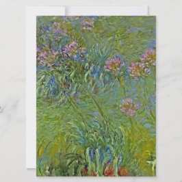 Agapanthus Flowers (van Claude Monet) Kaart
