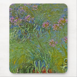 Agapanthus Flowers (van Claude Monet) Muismat