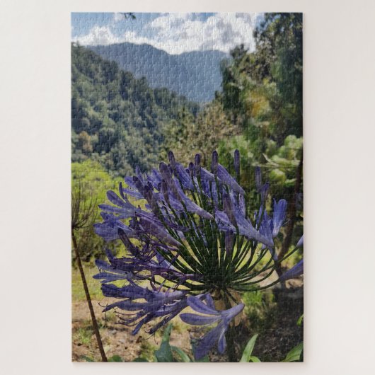 Agapanthus in Bergschaduw Legpuzzel (Verticaal)
