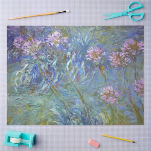 Agapanthus, Monet Tissuepapier (Craft)