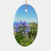 Agapanthus op de Azoren Keramisch Ornament (Rechts)