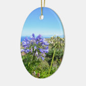 Agapanthus op de Azoren Keramisch Ornament (Links)