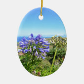 Agapanthus op de Azoren Keramisch Ornament (Voorkant)