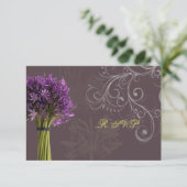 Agapanthus RSVP | Doe-het-zelf achtergrondkleur Kaartje (Staand voorkant)