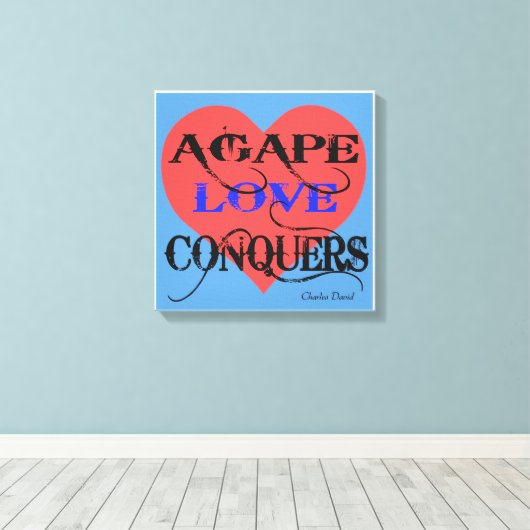 Agape Canvas Afdruk (Insitu (Houten vloer))