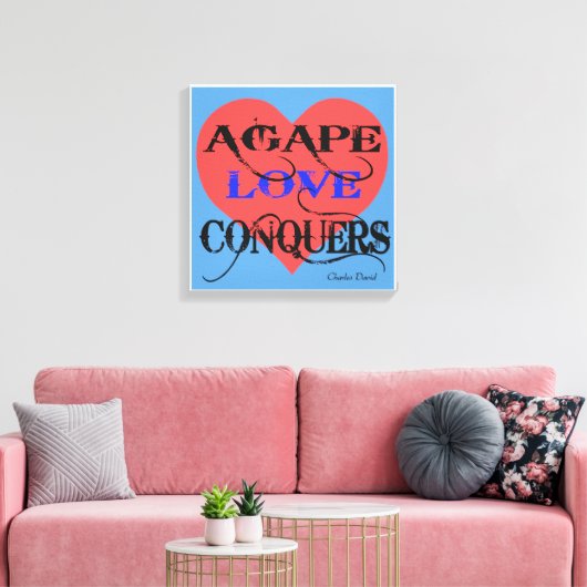 Agape Canvas Afdruk (Insitu (Woonkamer))